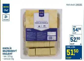 Makro KNEDLÍK BRAMBOROVÝ KRÁJENÝ nabídka
