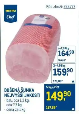 Makro Dušená šunka nejvyšší jakosti nabídka