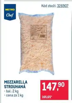 Makro Mozzarella strouhaná nabídka