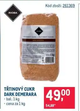 Makro Třtinový cukr Dark Demerara nabídka