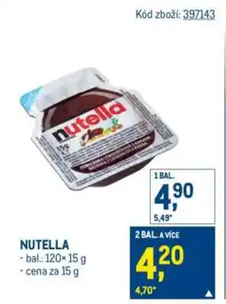Makro Nutella nabídka