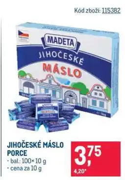 Makro JIHOČESKÉ MÁSLO PORCE nabídka