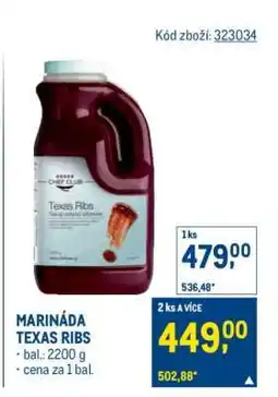 Makro MARINÁDA TEXAS RIBS nabídka