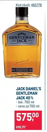 Makro JACK DANIEL’S GENTLEMAN JACK 40 % nabídka