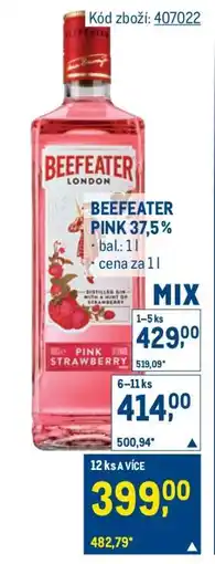 Makro Beefeater Pink 37,5 % nabídka