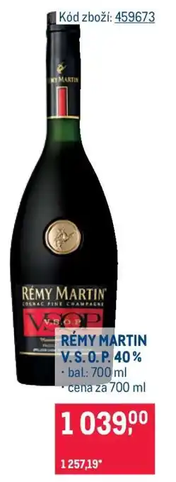 Makro RÉMY MARTIN V.S.O.P. 40 % nabídka