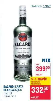 Makro Bacardi Carta Blanca 37,5 % nabídka