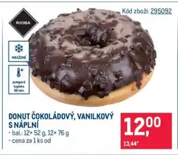 Makro DONUT ČOKOLÁDOVÝ, VANILKOVÝ S NÁPLNÍ nabídka