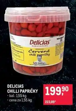 Makro DELICIAS CHILLI PAPRIČKY nabídka