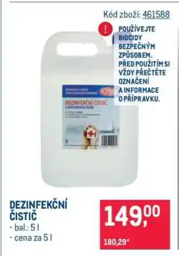 Makro DEZINFEKČNÍ ČISTIČ nabídka