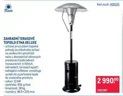 Makro Zahradní terasové topidlo Etna Deluxe nabídka