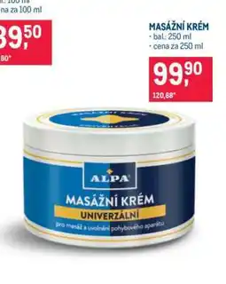 Makro MASÁŽNÍ KRÉM nabídka