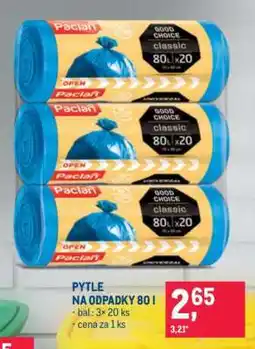 Makro Pytle na odpadky 80 l nabídka