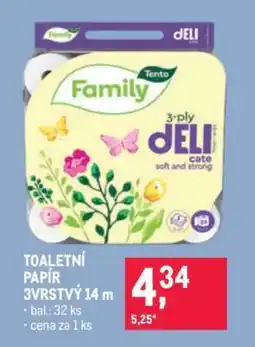 Makro TOALETNÍ PAPÍR 3VRSTVÝ 14 m nabídka