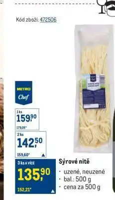 Makro Sýrové nitě nabídka