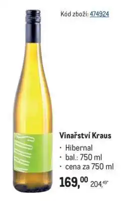 Makro VINAŘSTVÍ KRAUS nabídka