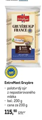 Makro GRUYÈRE IGP FRANCE nabídka