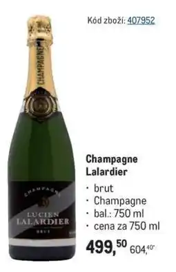 Makro Champagne Lalardier nabídka