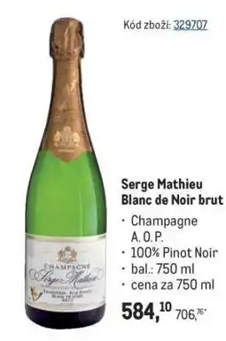 Makro Serge Mathieu Blanc de Noir brut nabídka