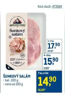 Makro Šunkový salám nabídka