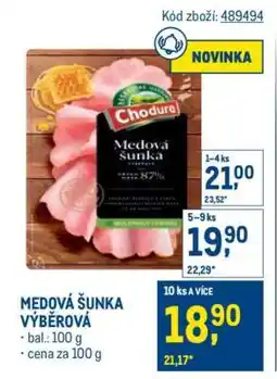 Makro MEDOVÁ ŠUNKA VÝBĚROVÁ nabídka