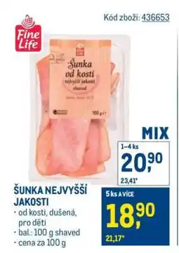 Makro Šunka nejvyšší jakosti nabídka