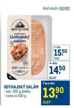 Makro Gothajský salám nabídka