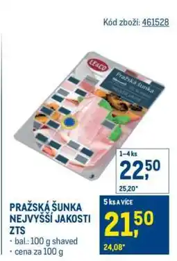 Makro PRAŽSKÁ ŠUNKA NEJVYŠŠÍ JAKOSTI ZTS nabídka