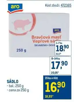 Makro Sádlo nabídka