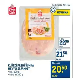 Makro KUŘECÍ PRSNÍ ŠUNKA NEJVYŠŠÍ JAKOSTI nabídka