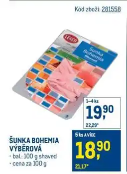 Makro Šunka Bohemia výběrová nabídka
