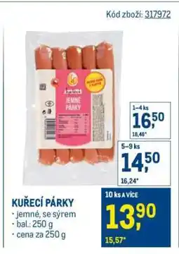 Makro Kuřecí párky nabídka