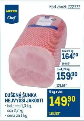 Makro Dušená šunka nejvyšší jakosti nabídka