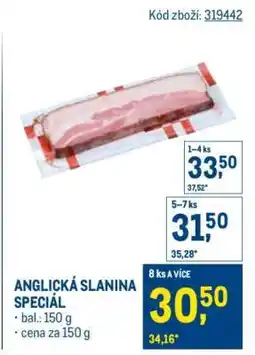 Makro Anglická slanina speciál nabídka