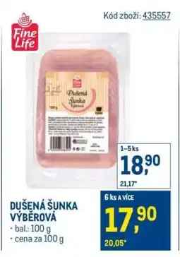Makro Dušená šunka výběrová nabídka