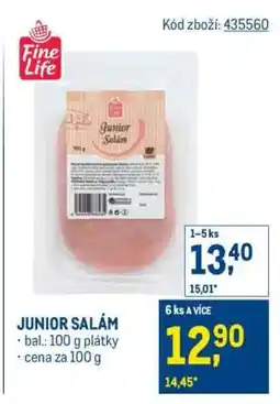 Makro Junior salám nabídka