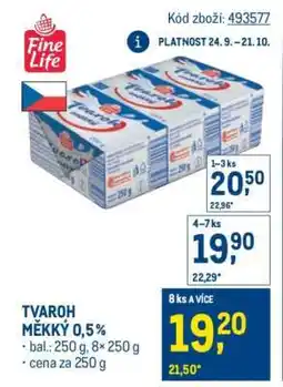 Makro TVAROH MĚKKÝ 0,5% nabídka