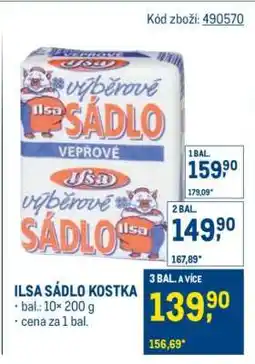 Makro Ilsa sádlo kostka nabídka