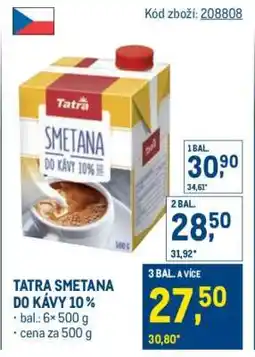 Makro TATRA SMETANA DO KÁVY 10 % nabídka