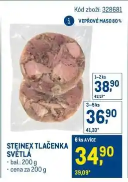 Makro STEJNEX TLAČENKA SVĚTLÁ nabídka