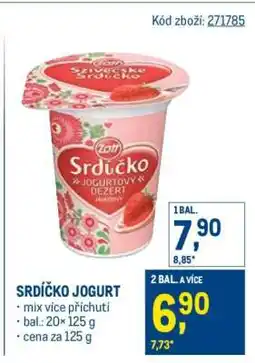 Makro SRDÍČKO JOGURT nabídka