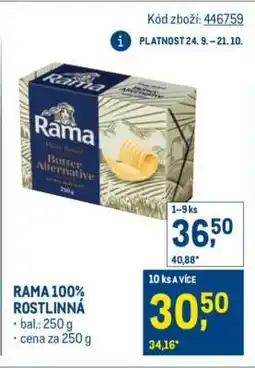 Makro RAMA 100% ROSTLINNÁ nabídka