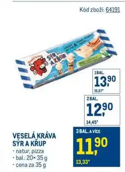 Makro Veselá kráva Sýr a Křup nabídka