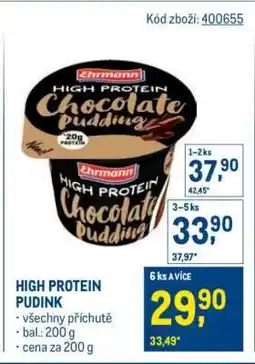 Makro HIGH PROTEIN PUDINK nabídka
