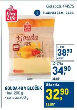 Makro Gouda 48% bloček nabídka