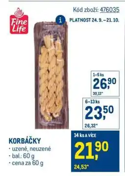 Makro Korbáčky nabídka