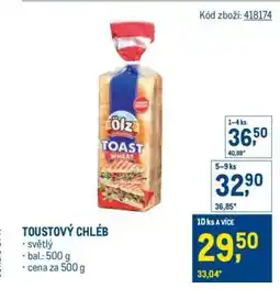 Makro TOUSTOVÝ CHLÉB nabídka