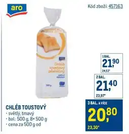 Makro Chléb toustový nabídka