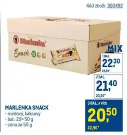 Makro Marlenka snack nabídka