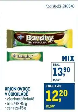 Makro Orion ovoce v čokoládě nabídka